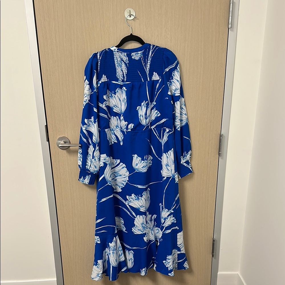 Sugarlips Blue and White Long Sleeve Dress - Picture 3 of 4
